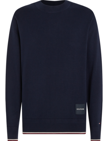 TOMMY HILFIGER MONOTYPE GS TIPPED CREW NECK