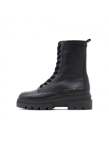 TOMMY HILFIGER MONOCHROMATIC LACE UP BOOT