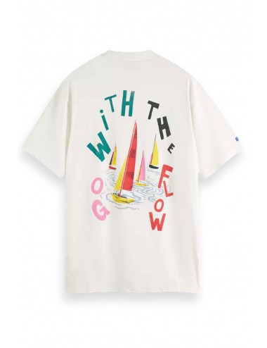 SCOTCH AND SODA FRONT BACK ARTWORK T-SHIRT