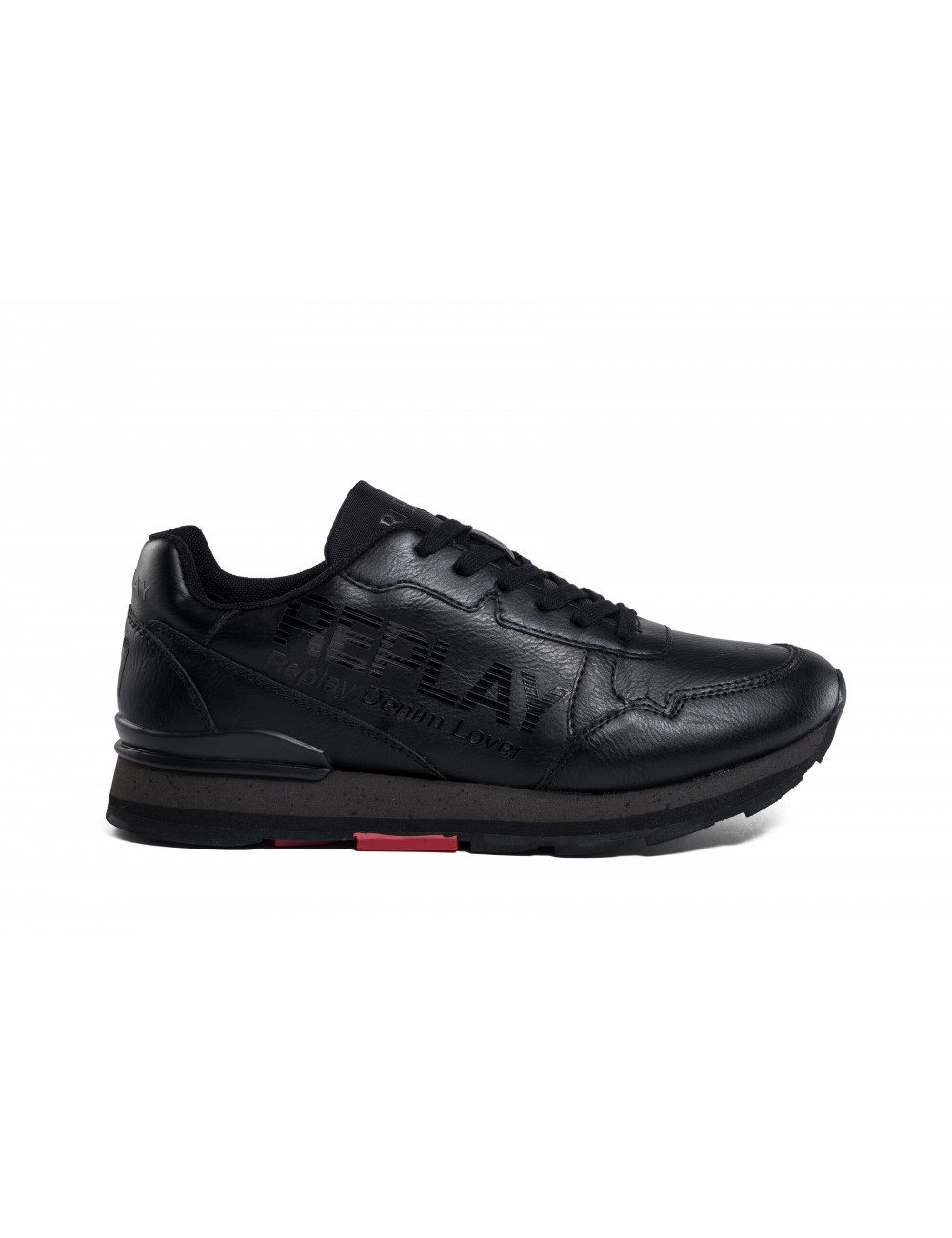 REPLAY, Black Men's Laced Shoes