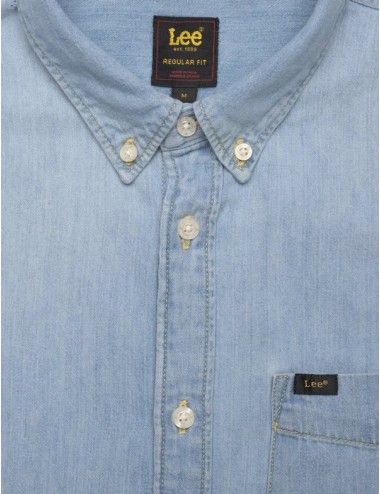 LEE BUTTON DOWN SS BLUE SKY